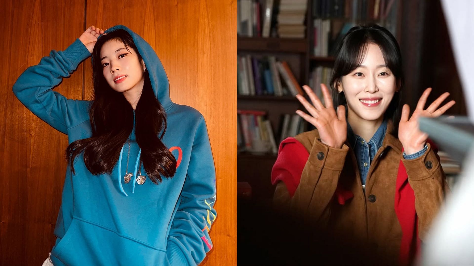Seo Hyun-jin and TWICE's Dahyun (Images via Instagram.com/@dahhyunnee and @managementsoop)